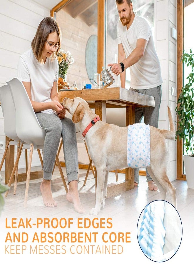 دونو حفاضات DONO للاستخدام مرة واحدة للكلاب الذكور، فائقة الامتصاص وناعمة، تتضمن 4 أحجام: صغير جدًا، صغير، متوسط، كبير، حفاضات للحيوانات الأليفة للكلاب والقطط (مقاس XS، 14 قطعة). - Image 2